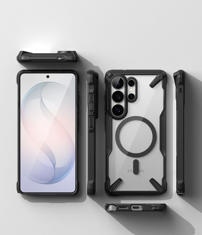 Ringke Fusion X Magnetisk MagSafe Case til Samsung Galaxy S26 Ultra - Klar sort
