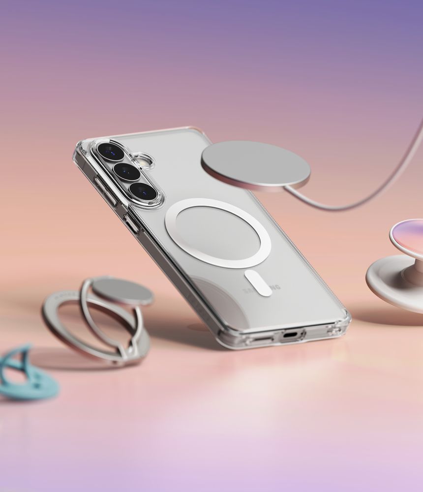 Ringke Fusion Magnetic MagSafe Case til Samsung Galaxy S26+ - Gennemsigtig
