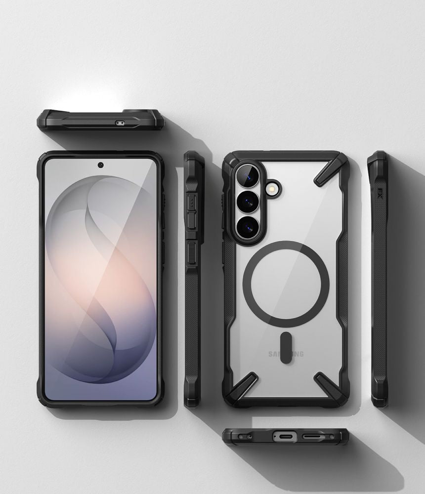 Ringke Fusion X Magnetisk MagSafe Case til Samsung Galaxy S26+ - Clear Black