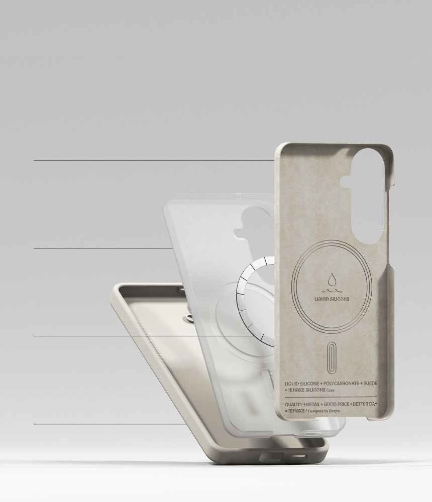 Ringke Silicone MagSafe Case til Samsung Galaxy S26+ - Beige