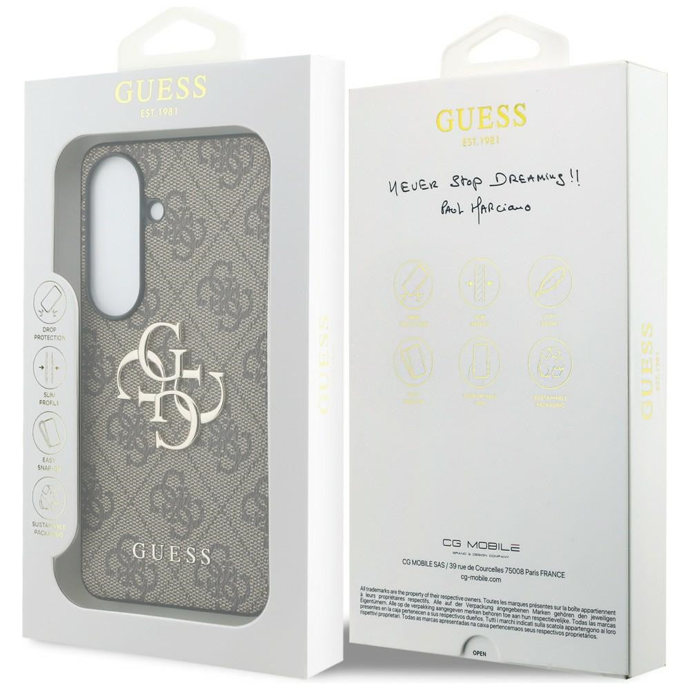 Guess 4G Big Metal Logo Case til Samsung Galaxy S26 - Brunt