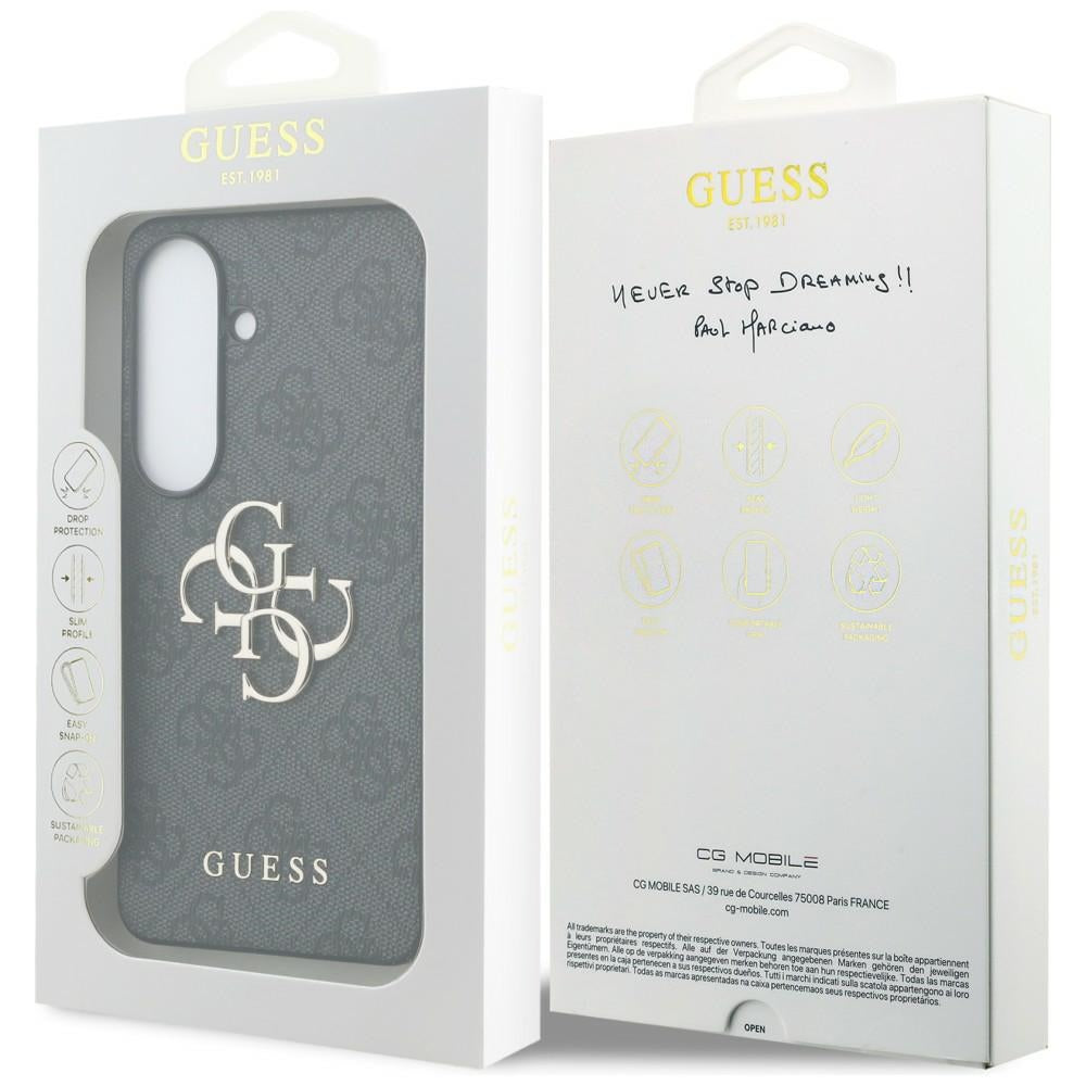 Guess 4G Big Metal Logo Case for Samsung Galaxy S26 - Black