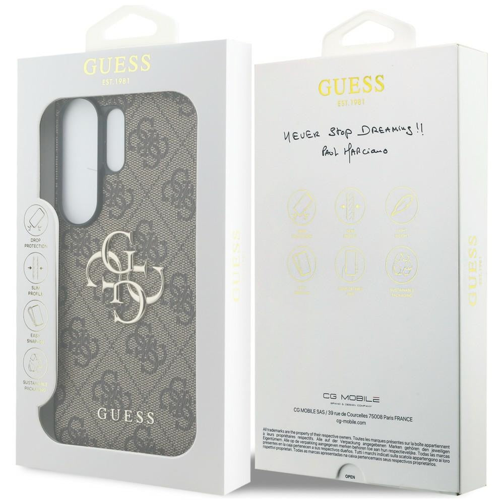 Guess 4G Big Metal Logo Case for Samsung Galaxy S26 Ultra - Brown