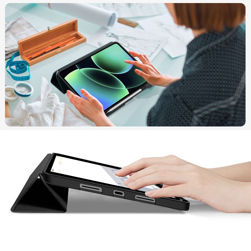 Tech-Protect SmartCase Pen Case til Xiaomi Pad 7 / 7 Pro / 8 / 8 Pro 11.2 - sort