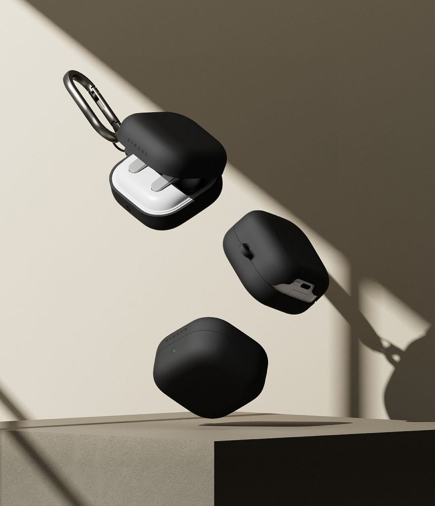 Ringke Silicone Case til Samsung Galaxy Buds 4 / 4 Pro - sort