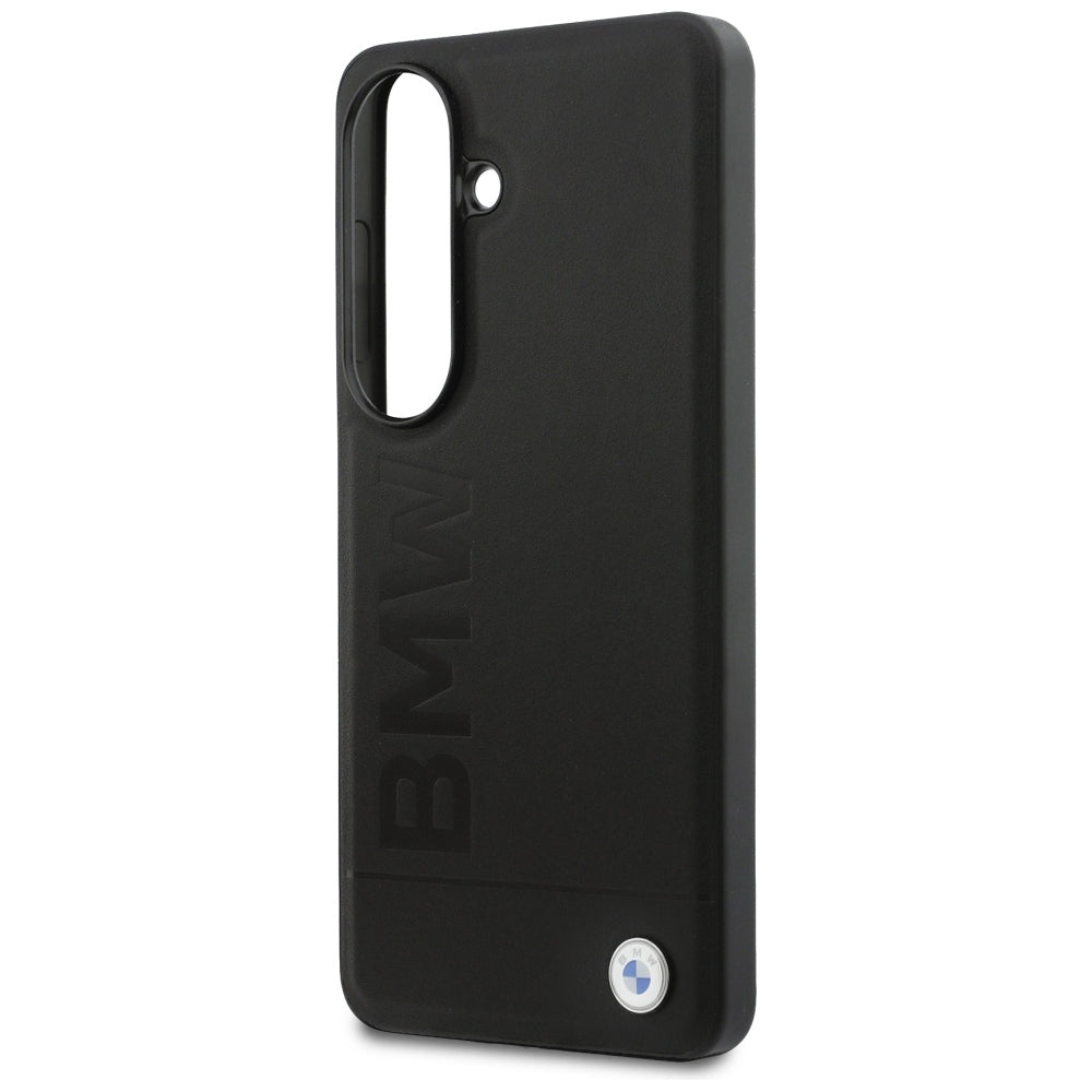 BMW læder MagSafe Hot Stamp Case til Samsung Galaxy S26 Plus - sort