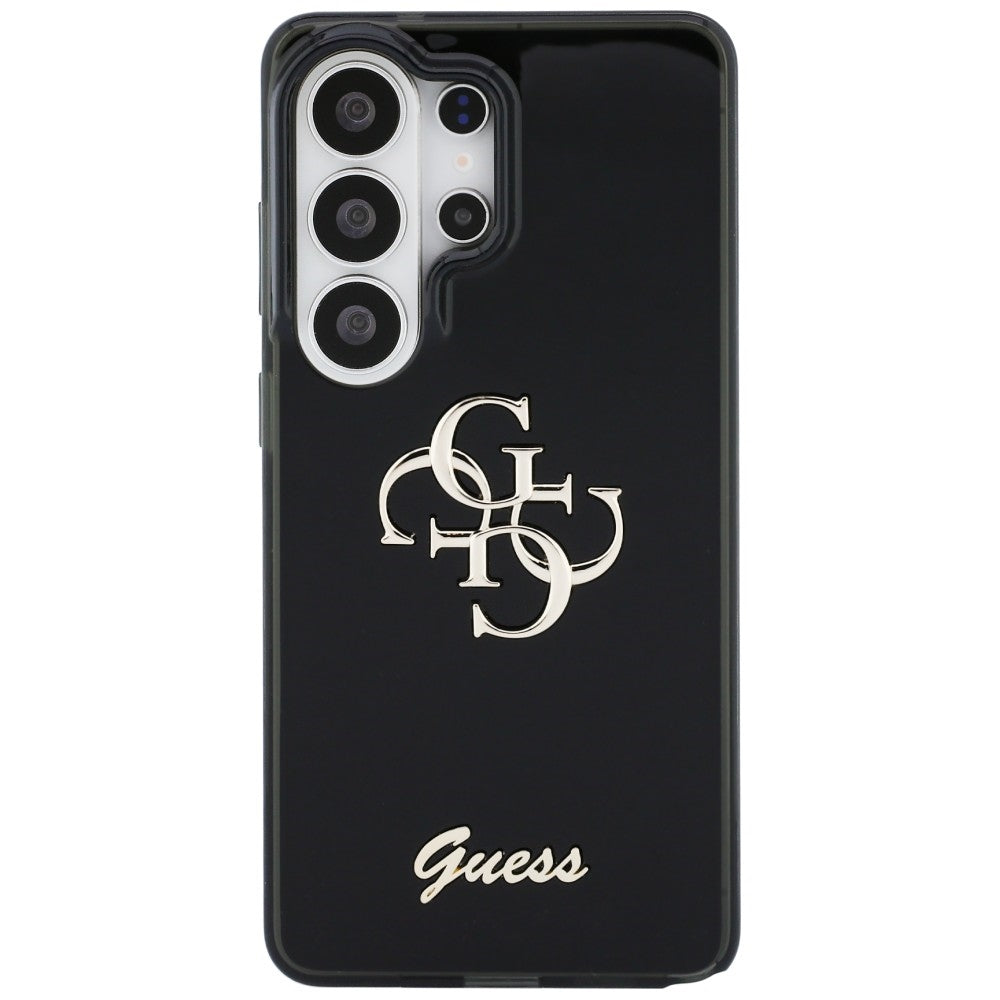 Guess IML Big Metal 4G Script-kasse til Samsung Galaxy S26 Ultra - sort