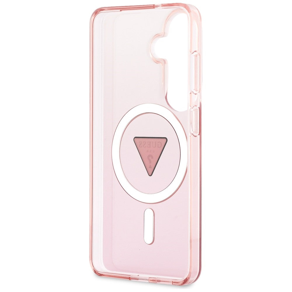 Guess IML Gradient Triangle MagSafe Case til Samsung Galaxy S26 - Pink