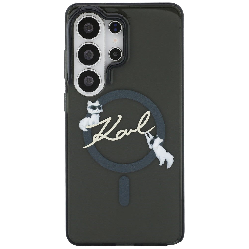 Karl Lagerfeld IML KC Script MagSafe Case for Samsung Galaxy S26 Ultra - Black