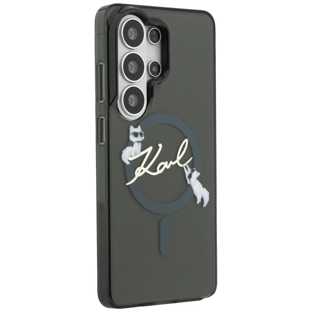 Karl Lagerfeld IML KC Script MagSafe Case for Samsung Galaxy S26 Ultra - Black