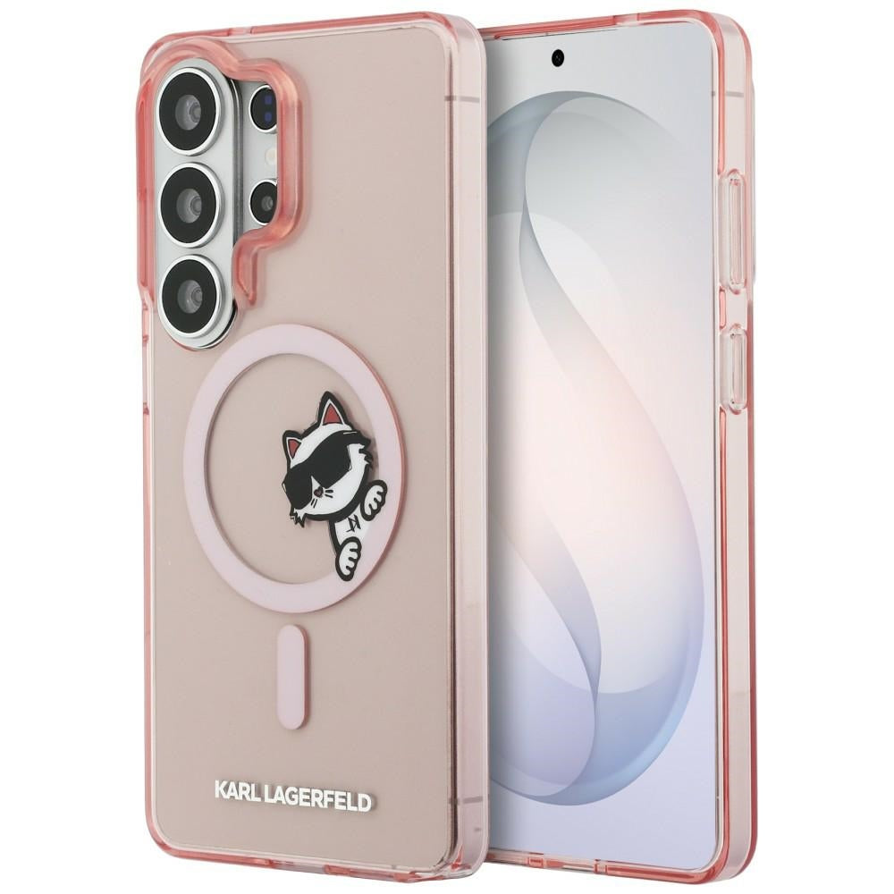 Karl Lagerfeld IML Peekaboo Choupette MagSafe Case for Samsung Galaxy S26 Ultra - Pink