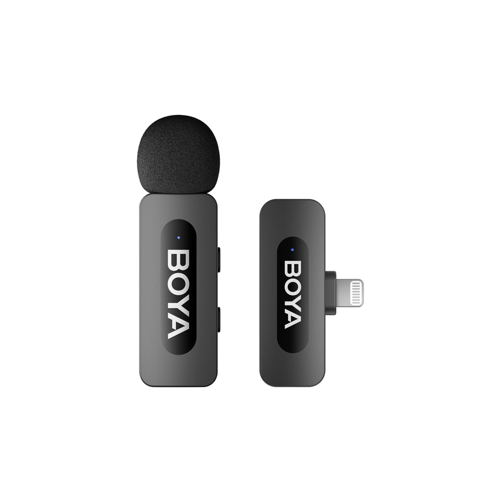 BOYA BY-V1 V2.0 trådløs mikrofon 2.4GHz - sort