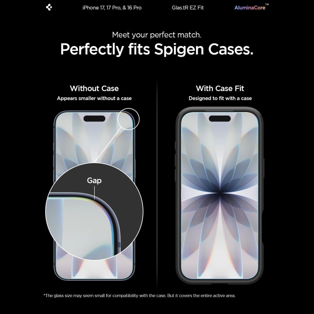 Hærdet Glas Spigen Glas.Tr ”Ez Fit Ac” 2 Pack Iphone 16 Pro / 17 / 17 Pro / 18 Pro Clear