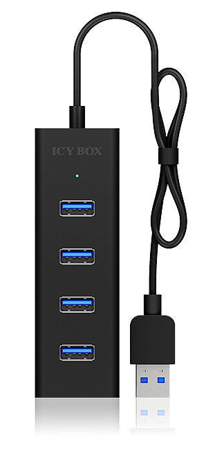 ICY BOX IB-HUB1409-U3 USB 3.2 Gen 1 (3.1 Gen 1) Type-A 5000 Mbit/s Sort