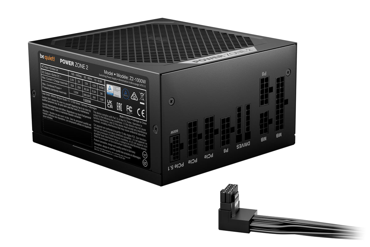 be quiet! POWER ZONE 2 Strømforsyning 1000Watt