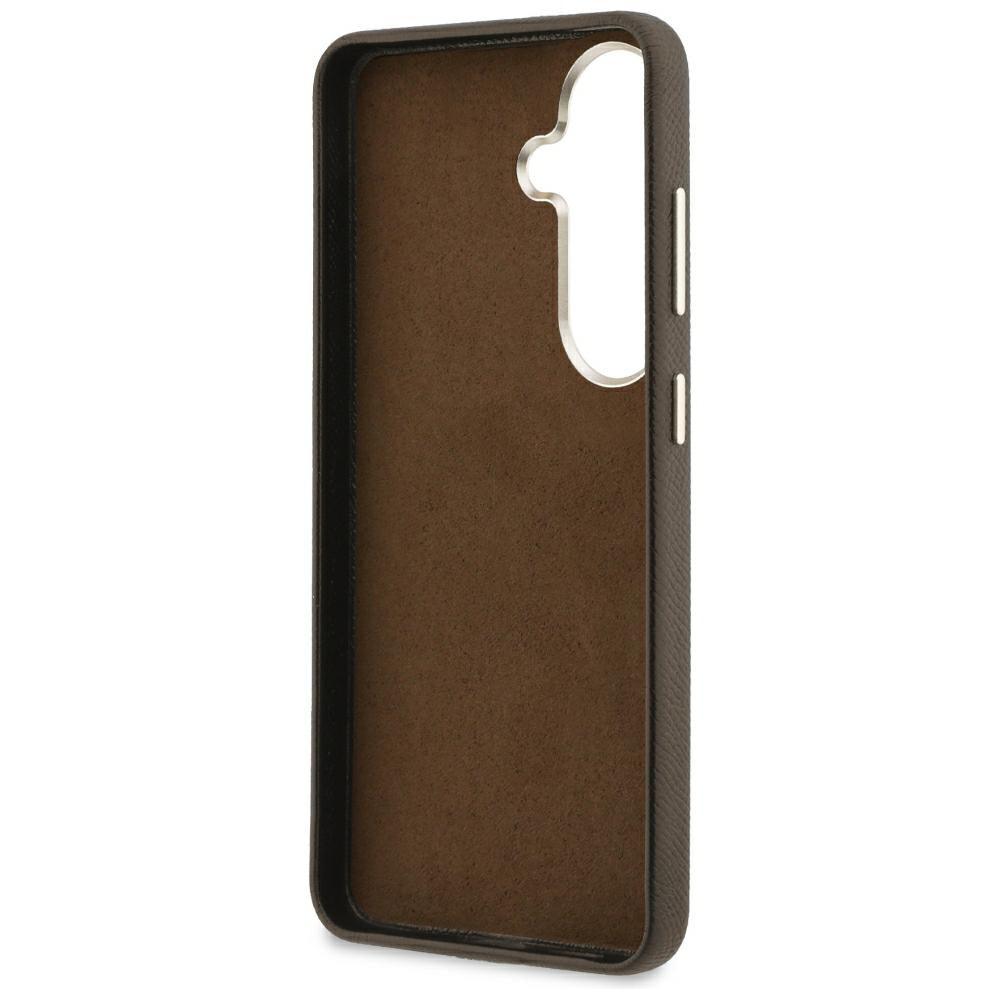 Guess Grained Big 4G Metal Logo Case til Samsung Galaxy S26+ - Brunt