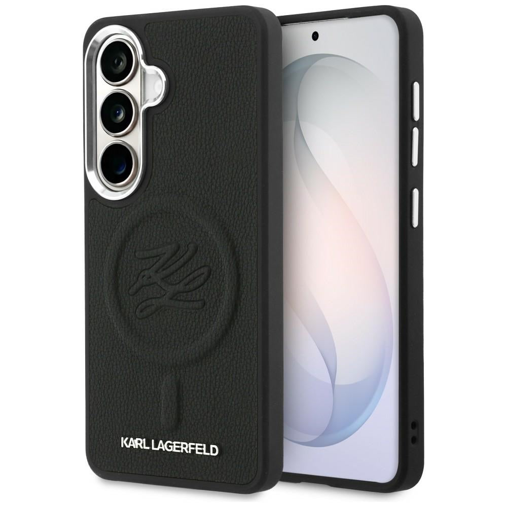 Karl Lagerfeld Embossed Ring Initialer MagSafe Case til Samsung Galaxy S26 - sort