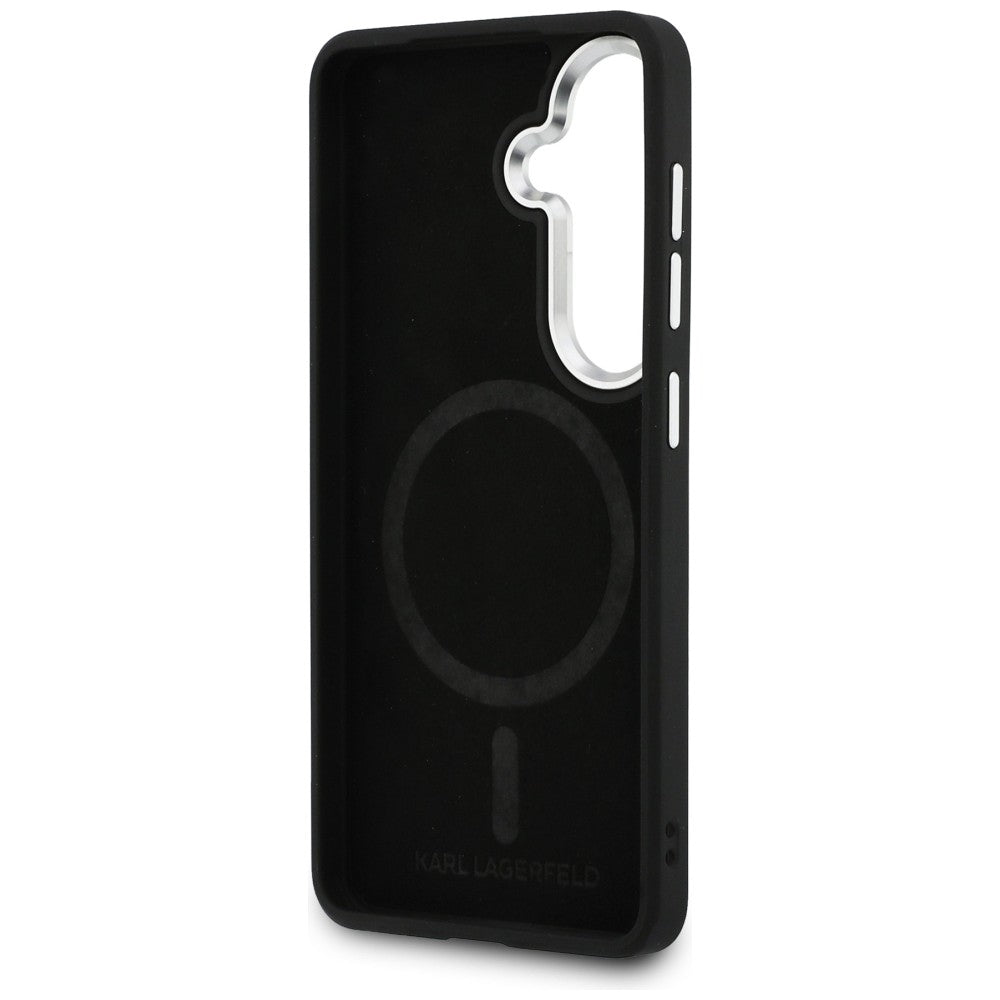 Karl Lagerfeld Embossed Ring Initialer MagSafe Case til Samsung Galaxy S26+ - Brunt