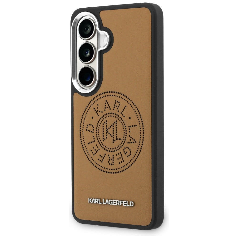Karl Lagerfeld Perforeret KL MagSafe Case til Samsung Galaxy S26+ - Brunt