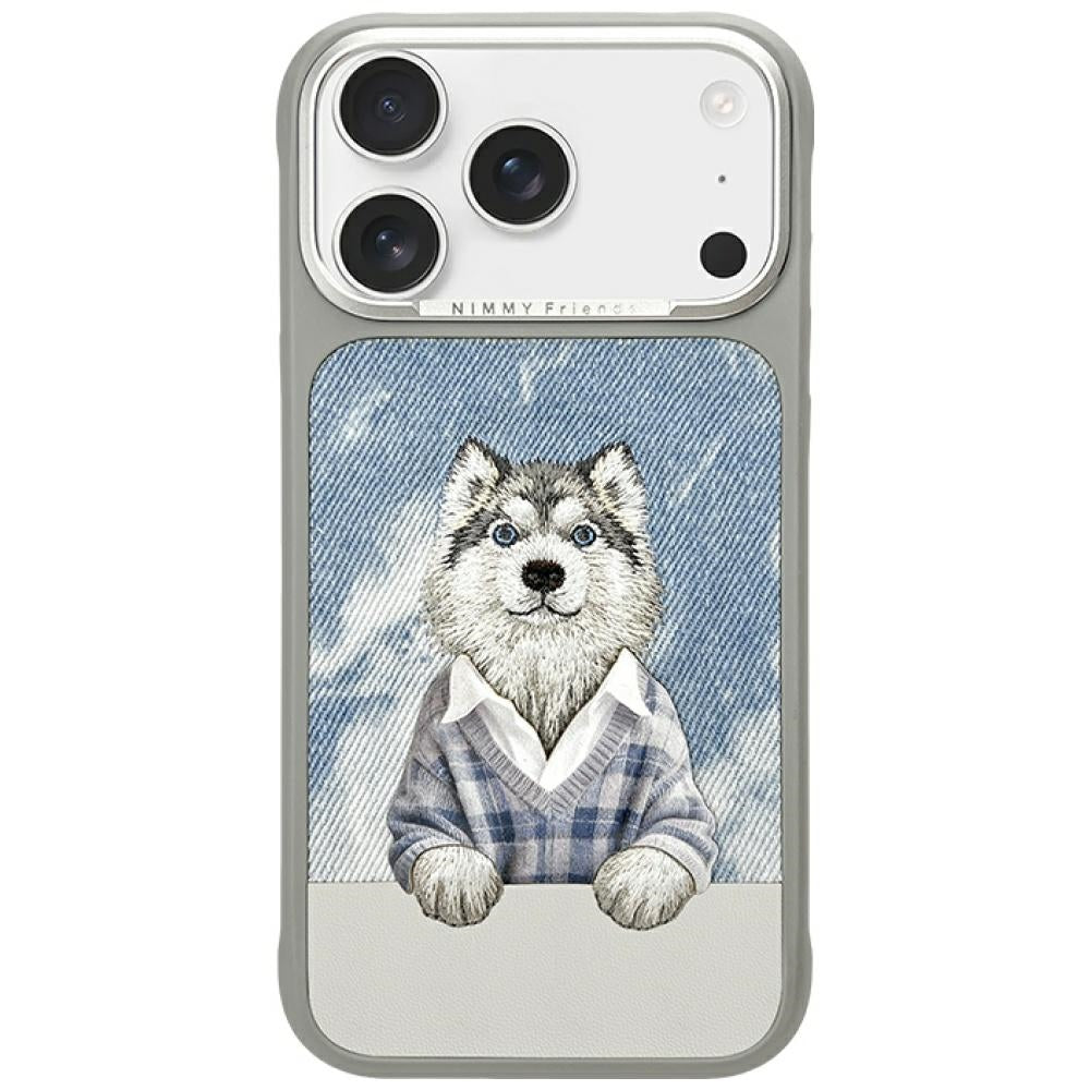 Nimmy Gentle Pets Series Dog MagSafe case til iPhone 17 Pro Max - grå