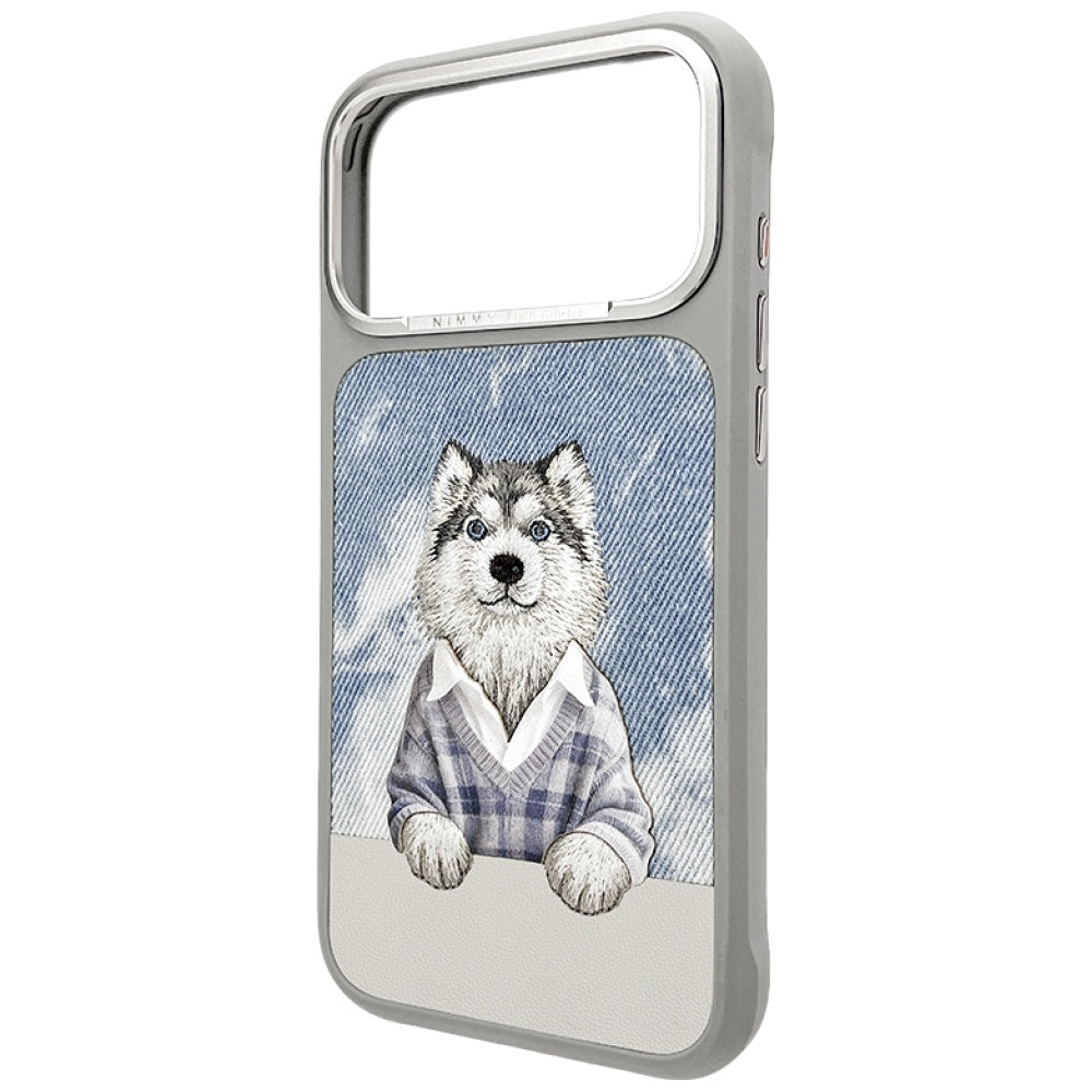 Nimmy Gentle Pets Series Dog MagSafe case til iPhone 17 Pro Max - grå