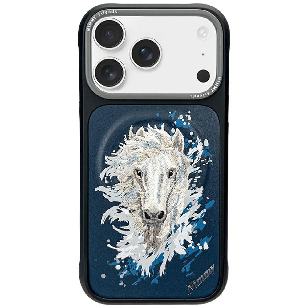 Nimmy the Horse MagSafe Case til iPhone 17 Pro Max - Navy Blue