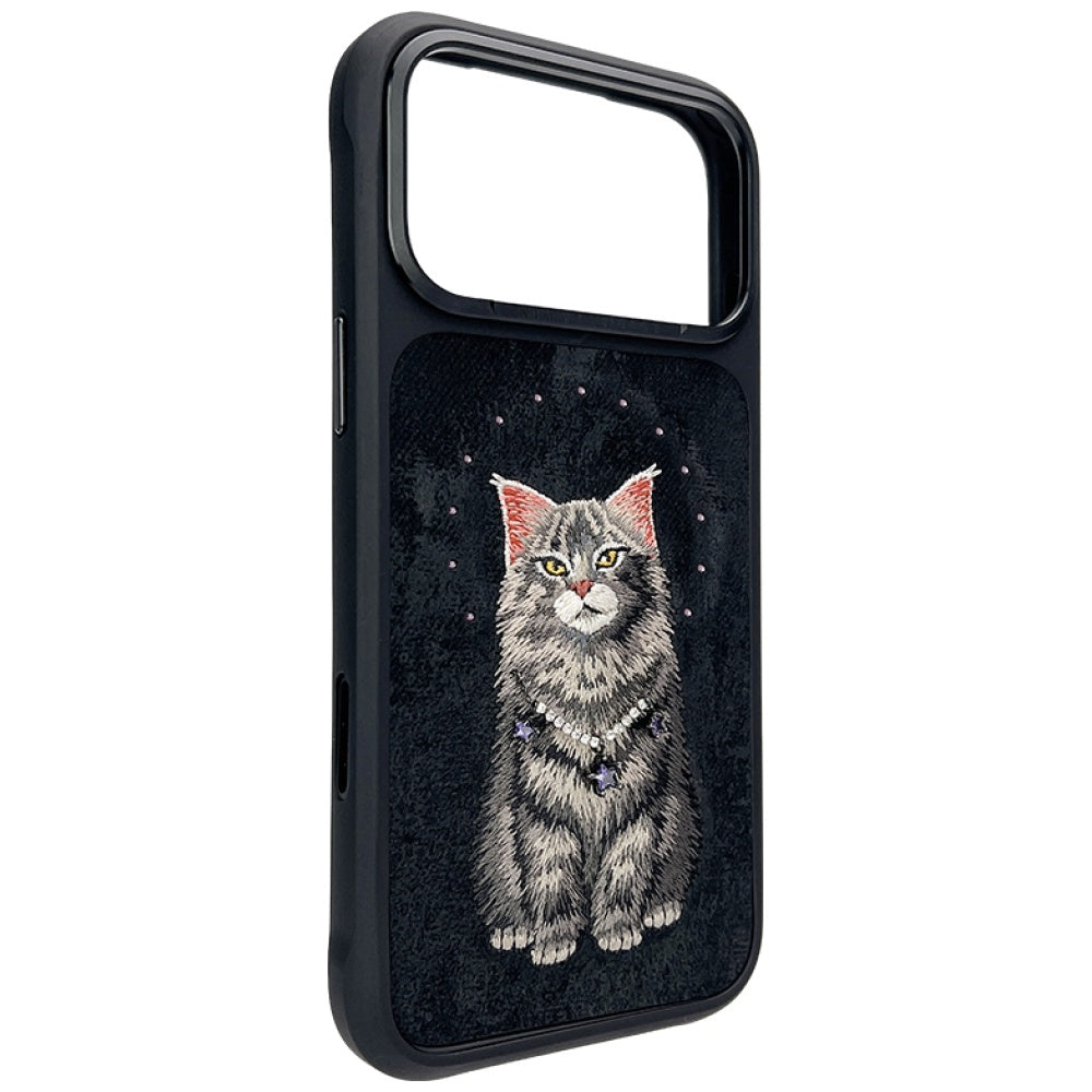 Nimmy Lucky Fashion Cat MagSafe-hylster til iPhone 17 Pro Max - sort