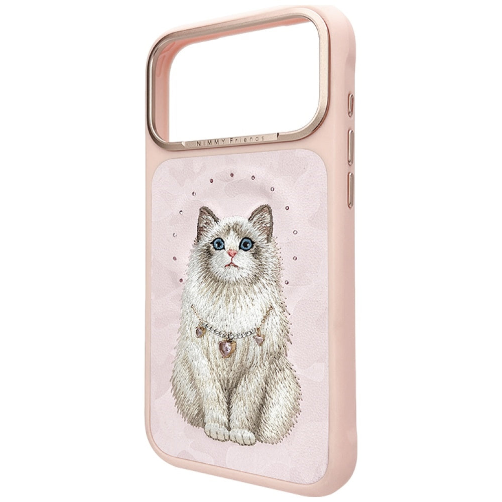 Nimmy Lucky Fashion Cat MagSafe-hylster til iPhone 17 Pro Max - pink