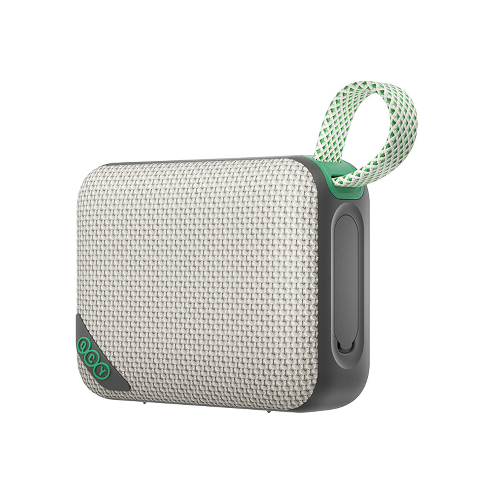 QCY SP2 IP67 Bluetooth Speaker with RGB Backlight and Stereo Mode - Gray Green