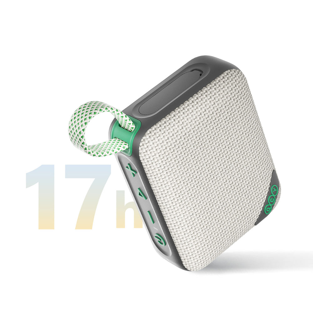 QCY SP2 IP67 Bluetooth Speaker with RGB Backlight and Stereo Mode - Gray Green