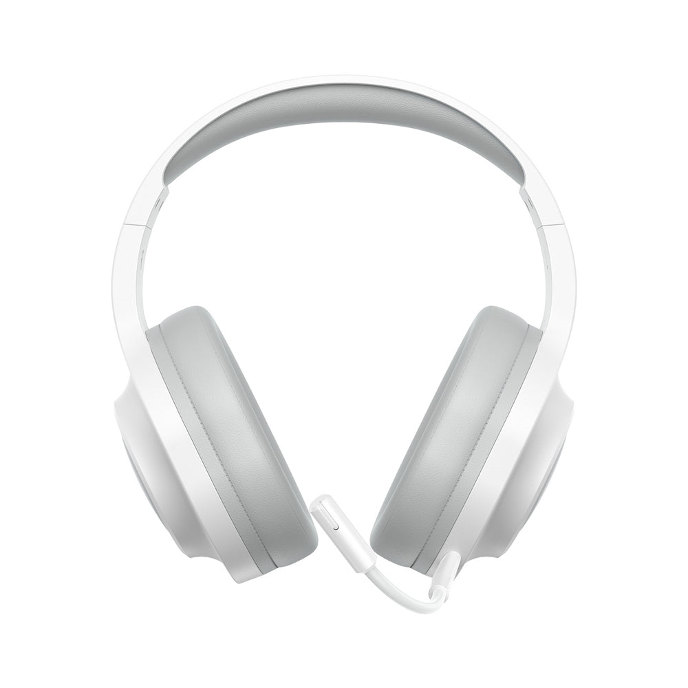 QCY Heroad V200 Tri-Mode Gaming Headphones with 7.1 Sound, 240h Battery, and Detachable Microphone - White