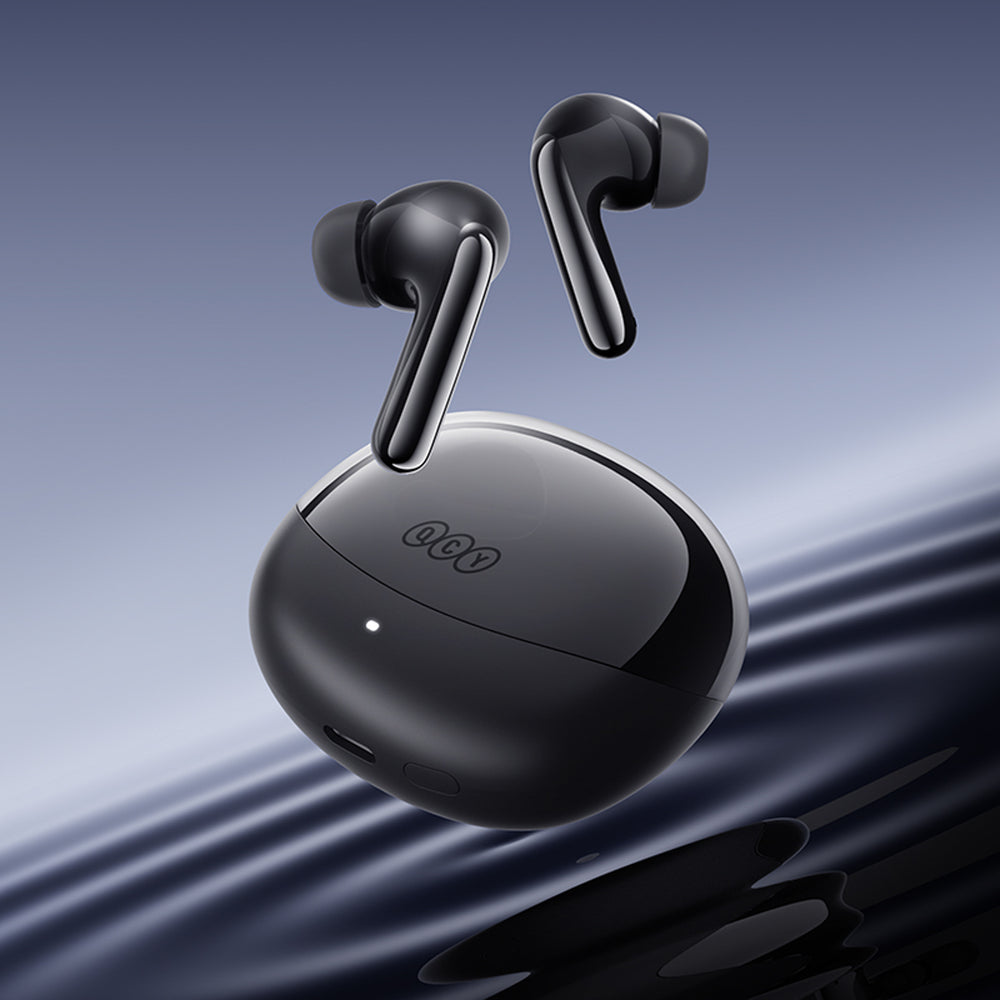 QCY Melobuds N60 Wireless In-Ear Headphones with LDAC and ANC Noise Cancellation - Black
