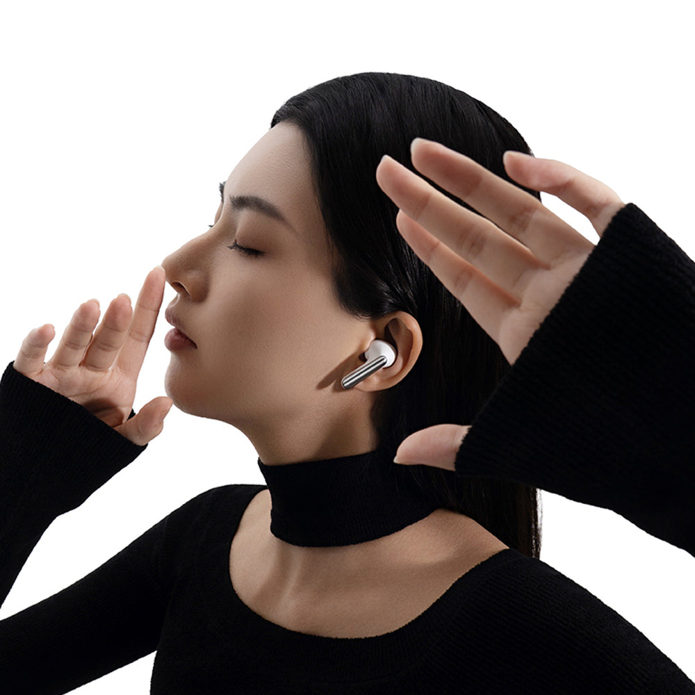 QCY Melobuds N60 Wireless In-Ear Headphones with LDAC and ANC Noise Cancellation - White