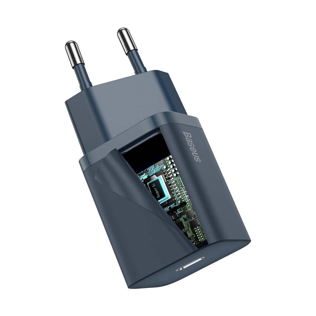 Baseus Super Si Quick Charger 1C 20W med USB-C-kabel til Lightning 1m (blå)