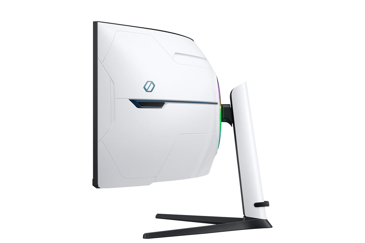 Samsung G95NC LED display 144,8 cm (57") 7680 x 2160 pixel Dual UHD QLED Hvid