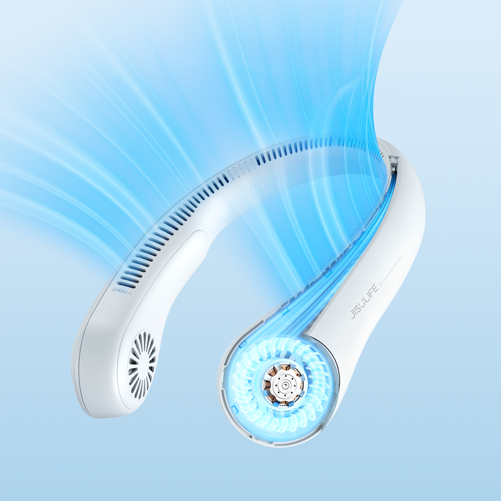Jisulife Neck Fan 3 4000mAh Portable Neck Fan - Gray