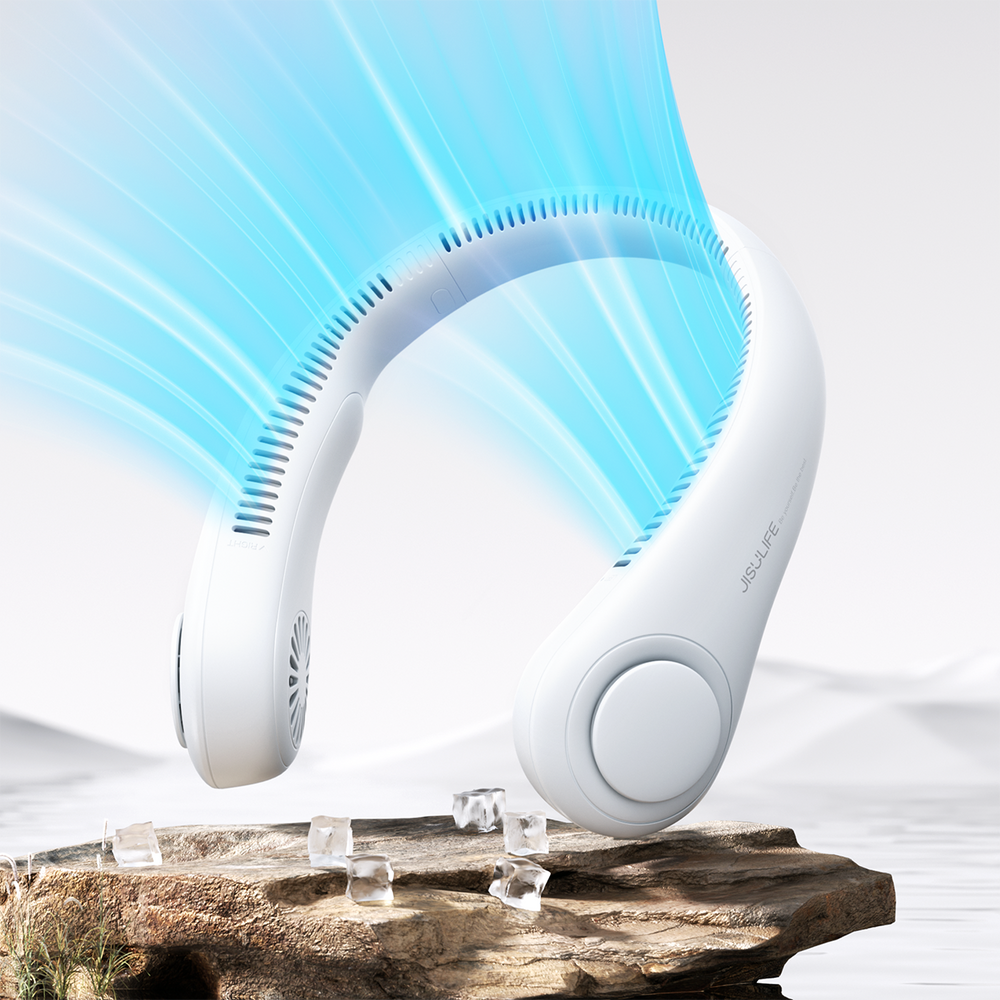Jisulife Neck Fan 3 4000mAh Portable Neck Fan - Gray
