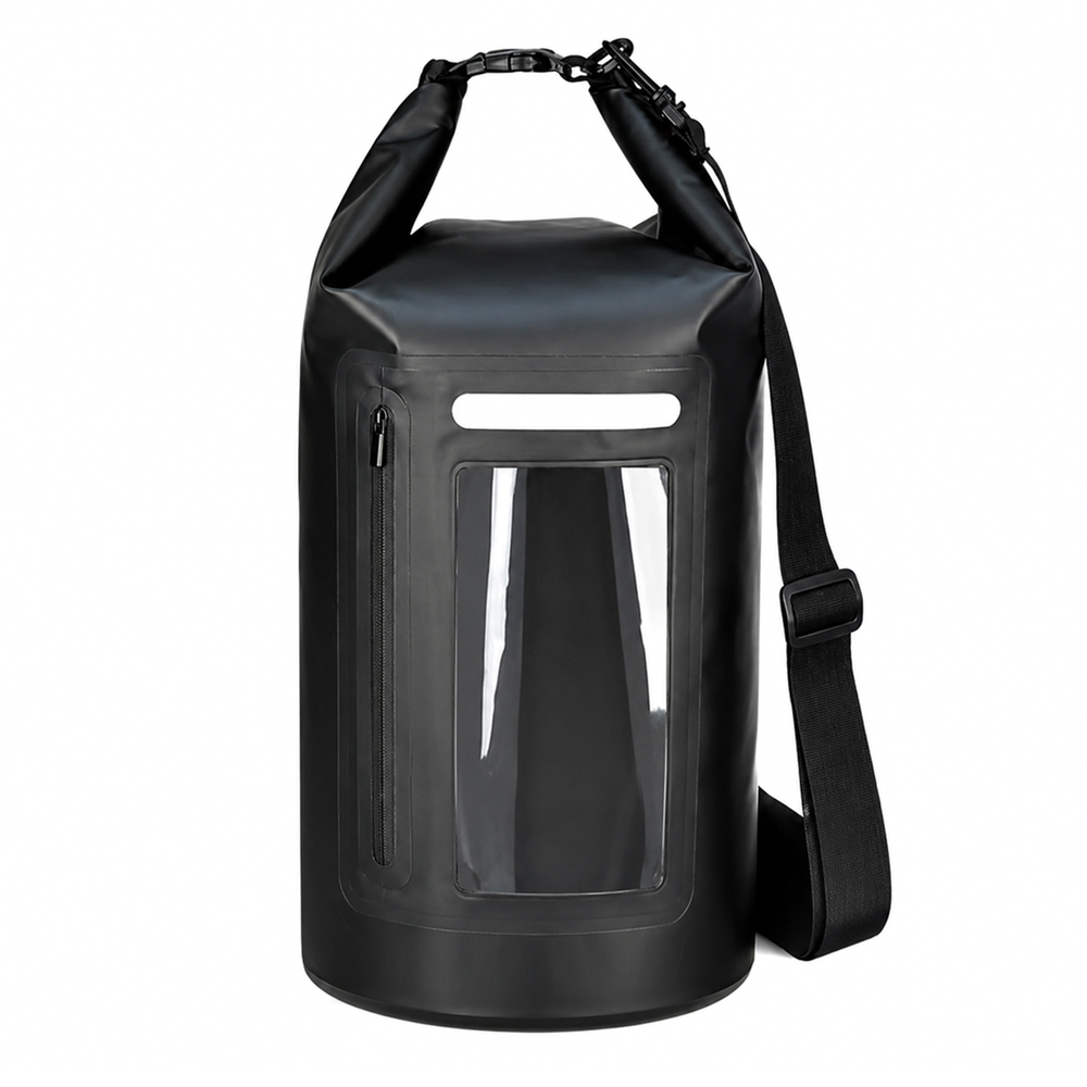 WNA-15L waterproof bag for a 15 l sup kayak with an RFID blocking divider - black