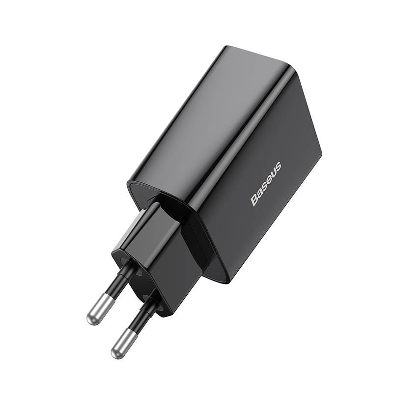 Baseus Speed Mini hurtigoplader, USB-C, PD, 3A, 20W (sort)