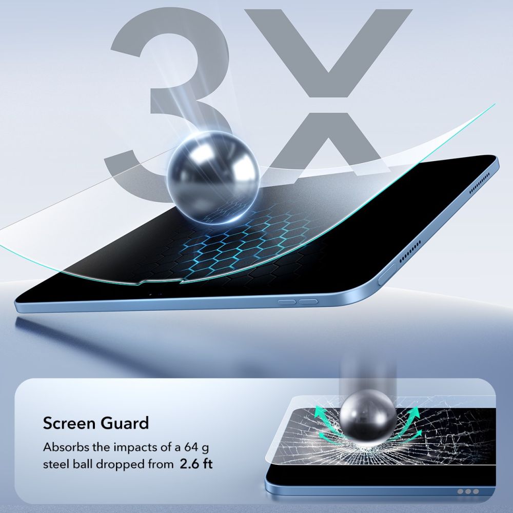ESR Paper Feel 2-Pack tempereret glas til iPad 10.9 (2022) / 11 (2025)
