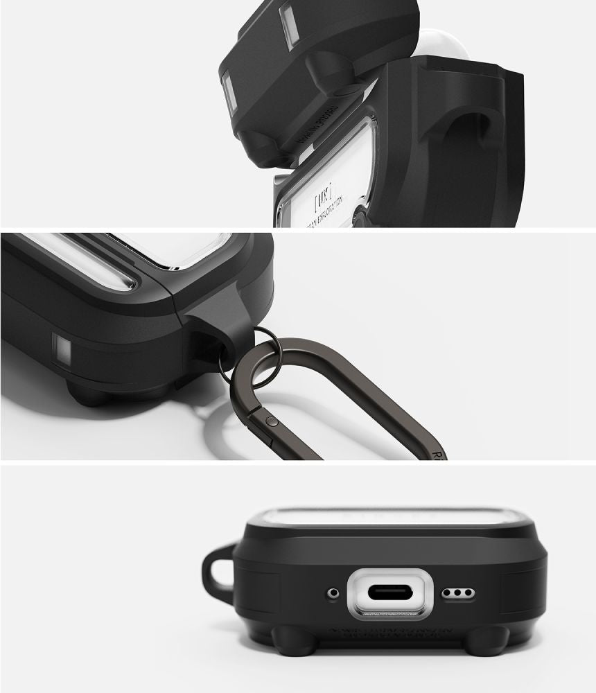 Ringke UX Magnetisk Case til AirPods Pro 3 - sort og klar