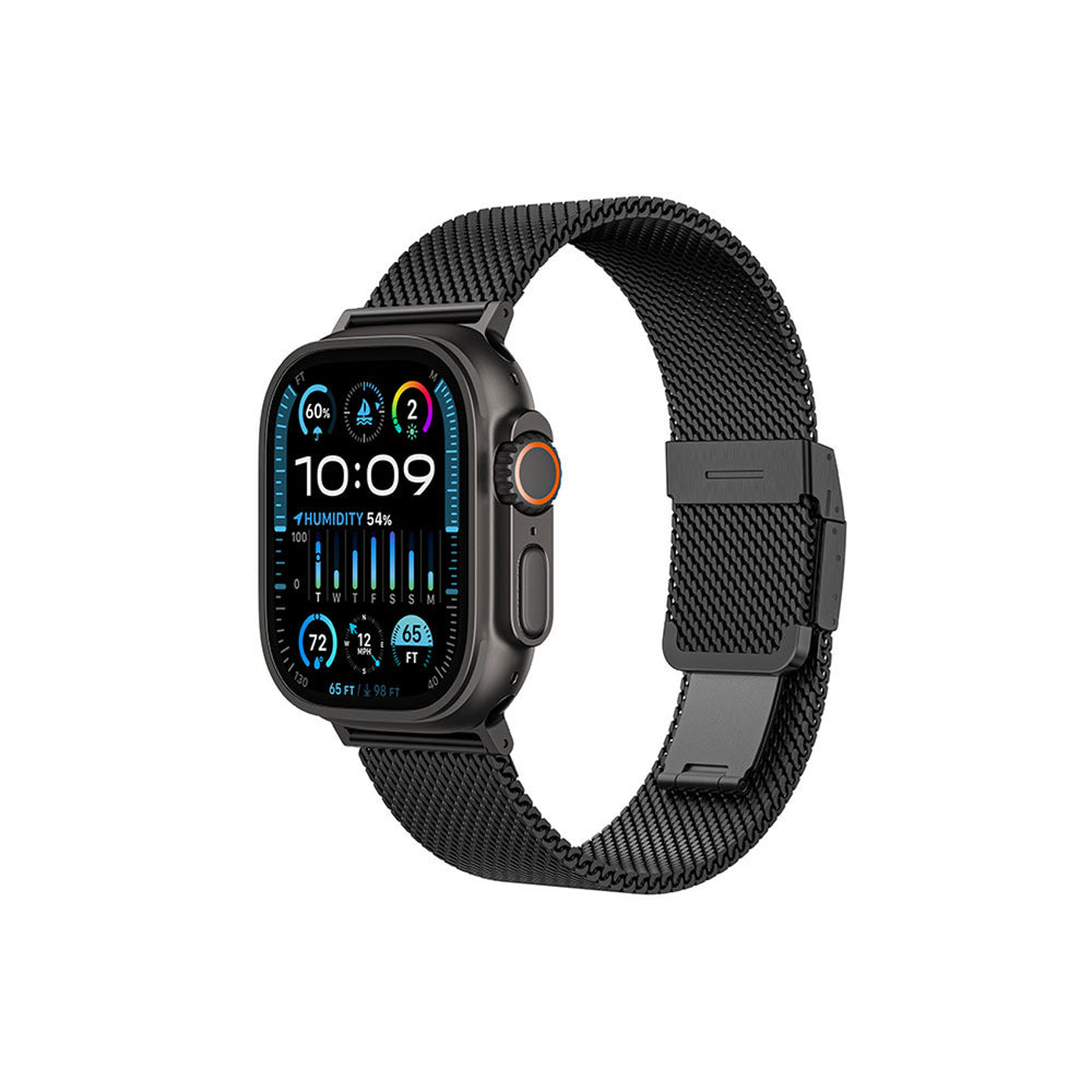 AmazingThing Titan Premium Metal Band til AppleWatch 38/40/41/42/44/45/46/49 mm - sort