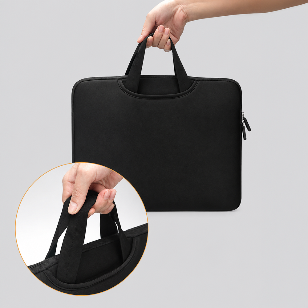 Wozinsky WNT-13B 13-14" Laptop Bag with Retractable Neoprene Handle - Black