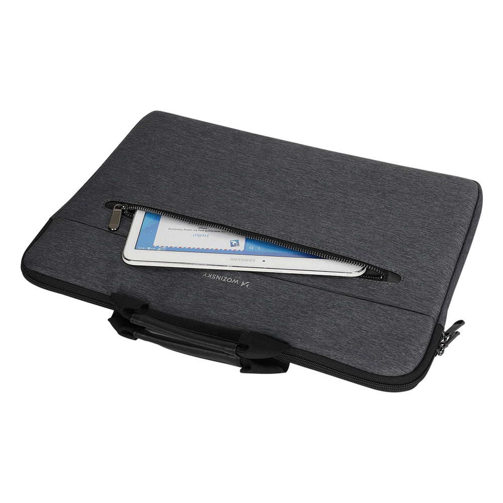 Wozinsky WTL-15 15.6" Laptop Bag with Handle and Metal Zipper - Gray