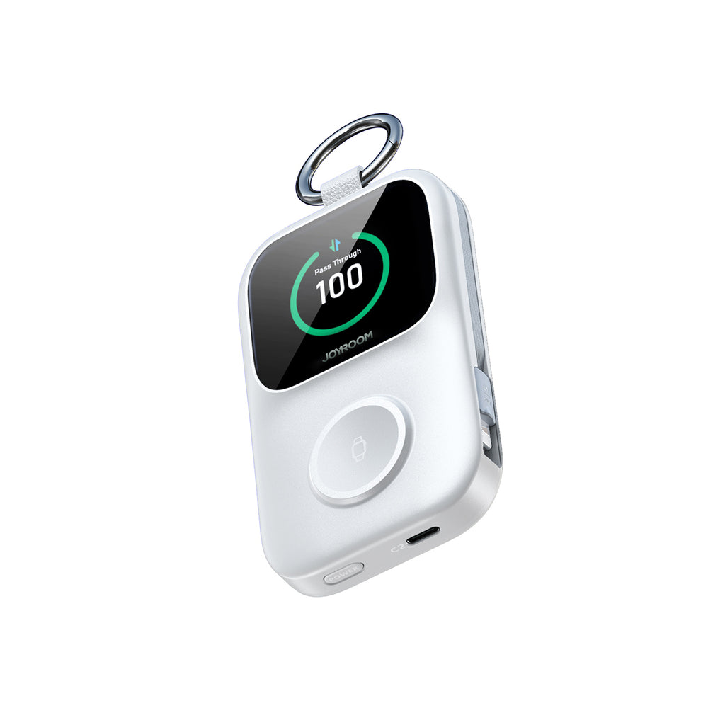 Joyroom JR-W19 5000mAh Powerbank med 5W trådløs uropladning - hvid