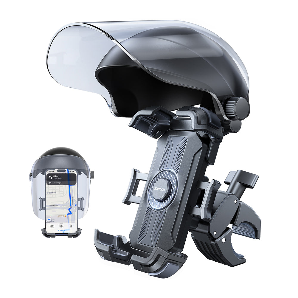 Joyroom JR-ZS526 Cykelholder med solskærm automatisk - sort