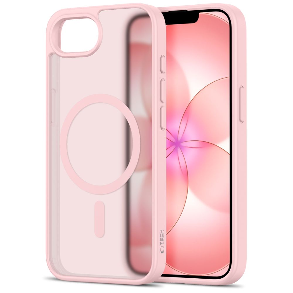 Tech-Protect BasicMag MagSafe Case til iPhone 16e / 17e - Matte Pink