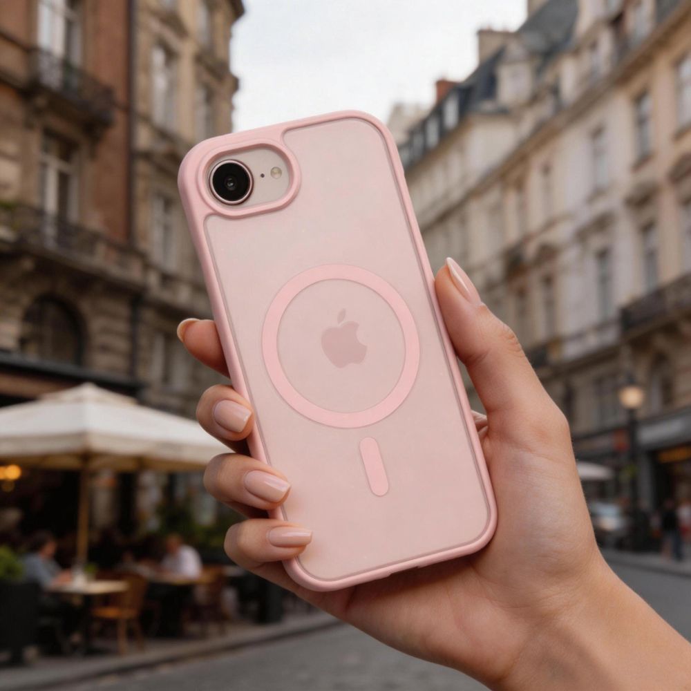 Tech-Protect BasicMag MagSafe Case til iPhone 16e / 17e - Matte Pink