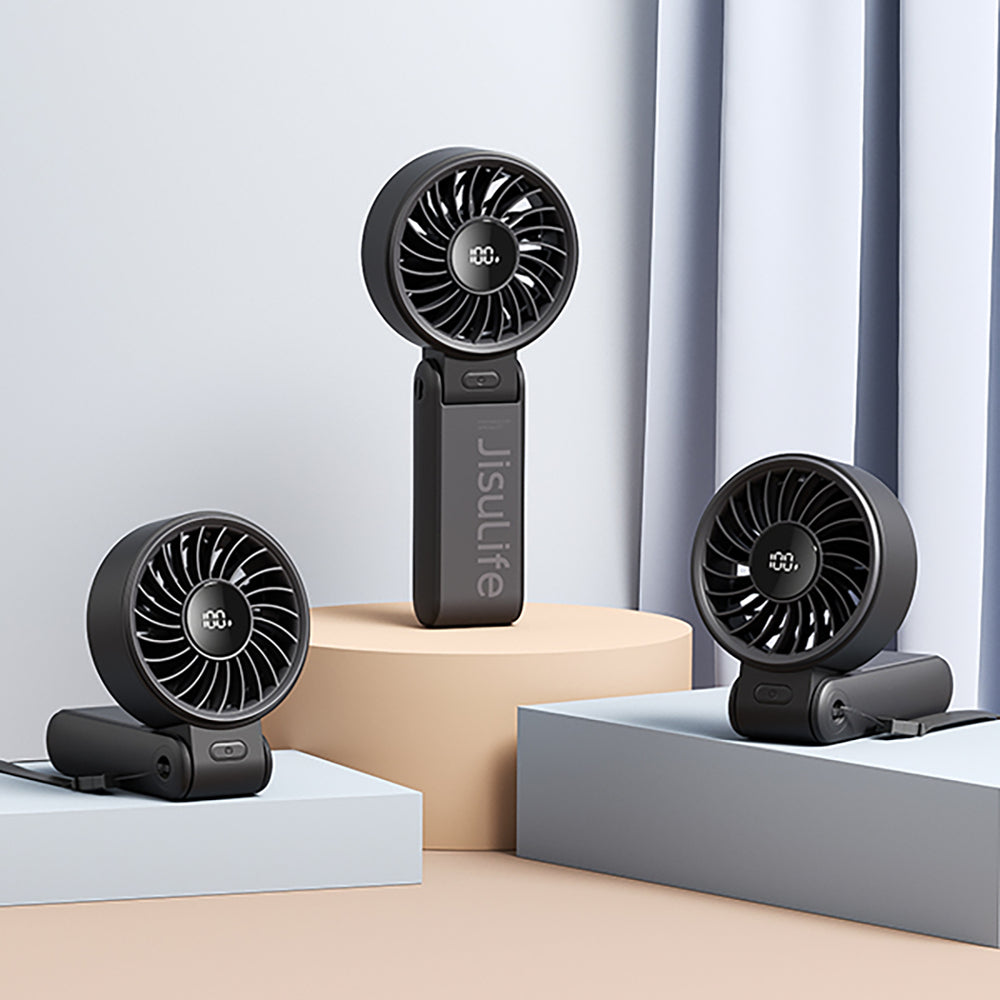 Jisulife Handheld Fan Life7 3600mAh Portable USB Fan - Black