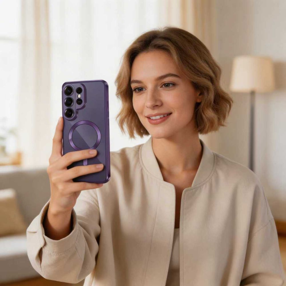 Tech-Protect MagFlex MagSafe Case til Samsung Galaxy S26 Ultra - gennemsigtig lilla